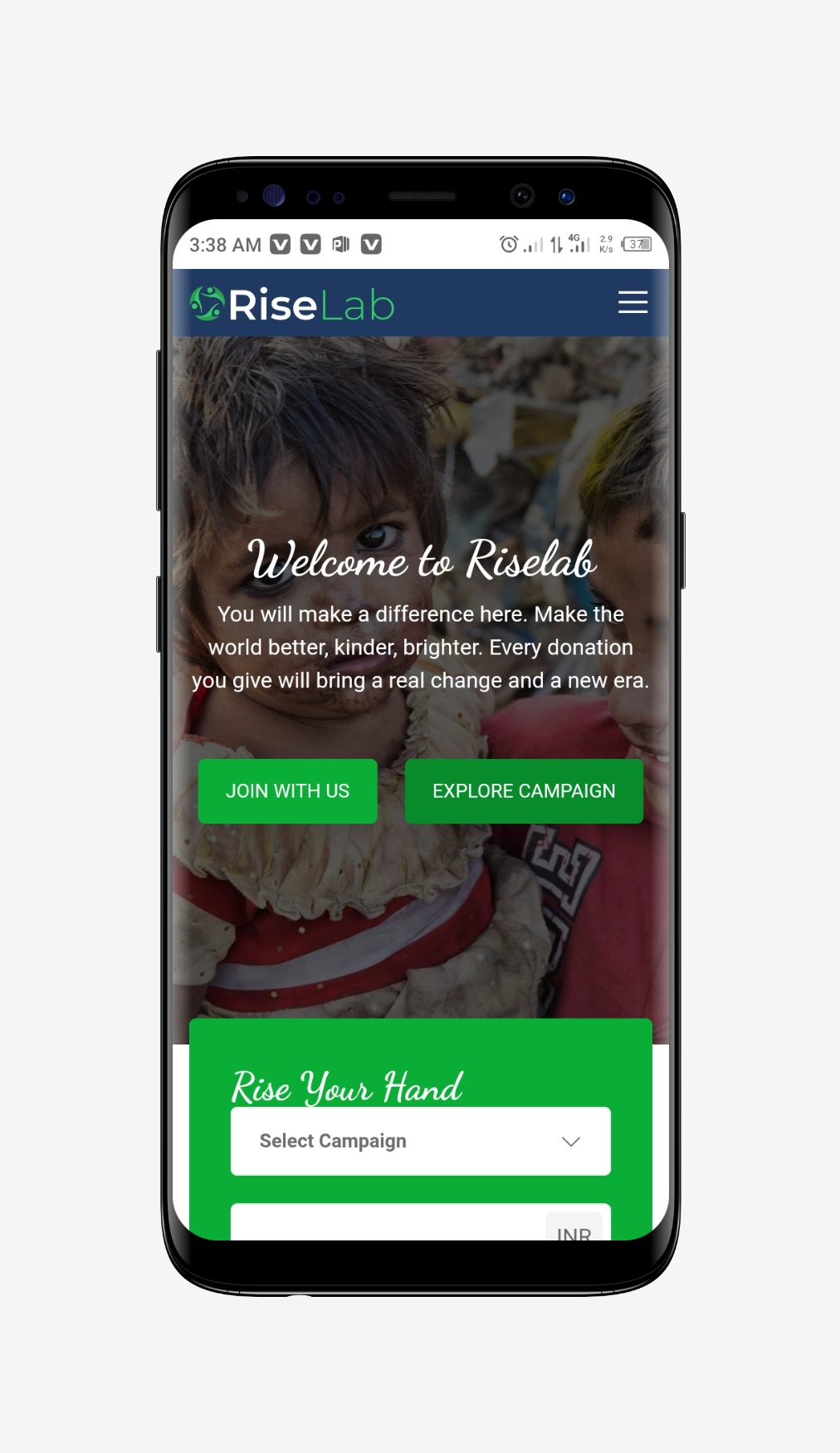 RiseLab - Donation & Crowdfunding Script