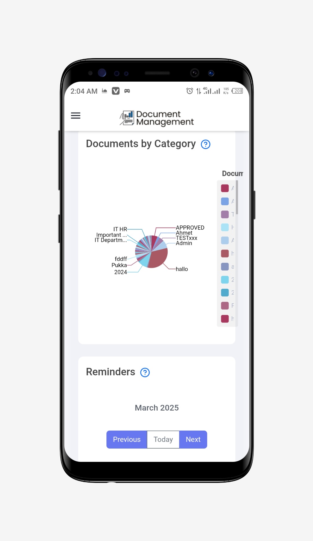 Documents Management Script