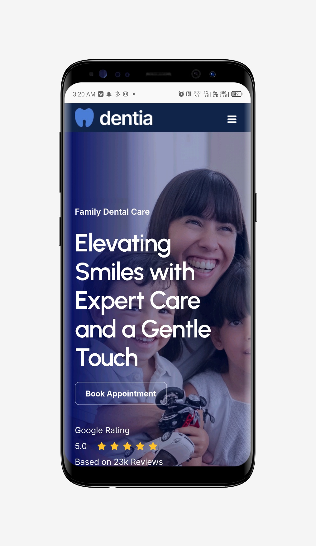 Dentia — Dentist & Dental Clinic  HTML Template