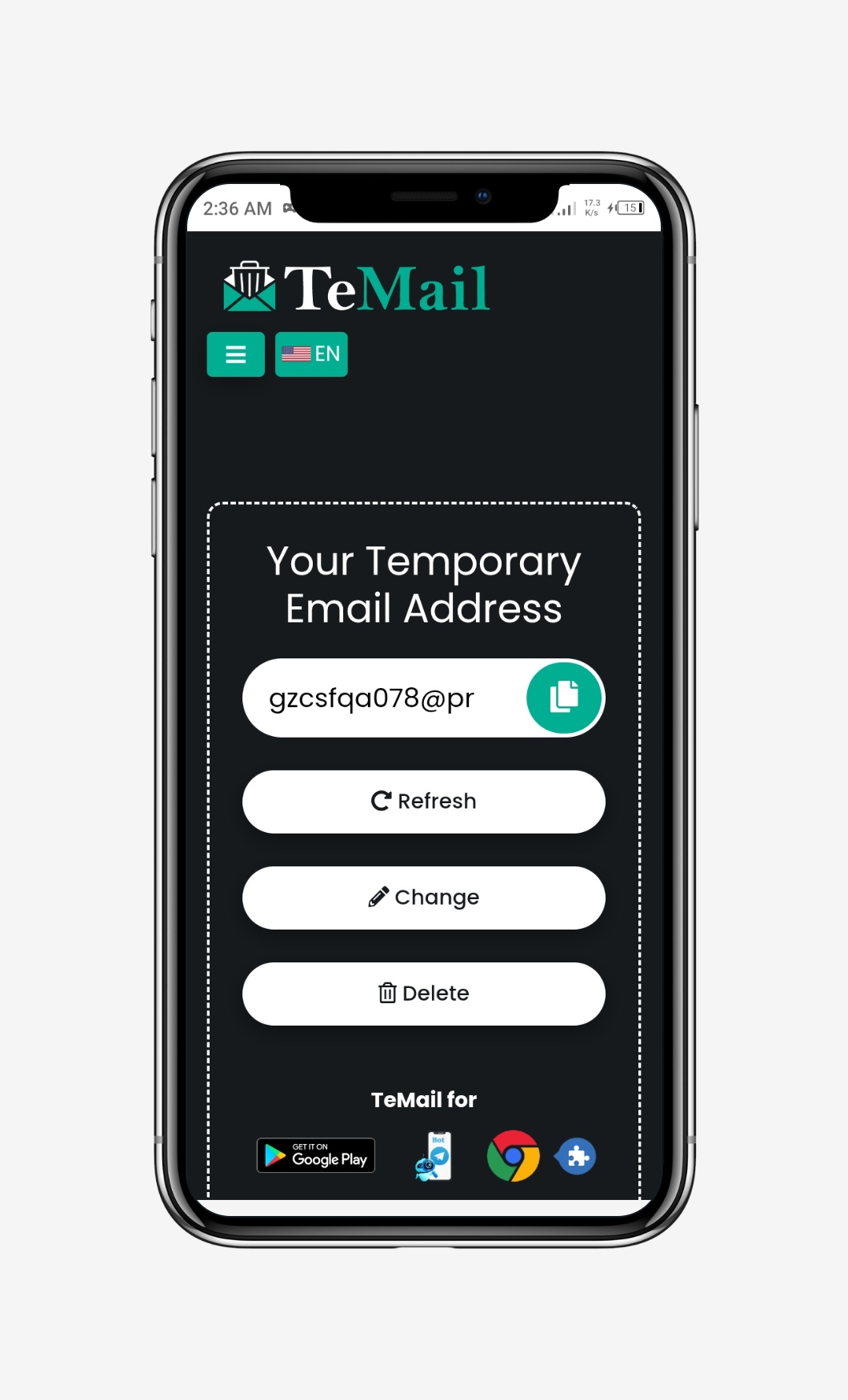 Trash Mails - Temporary Email Generator Script