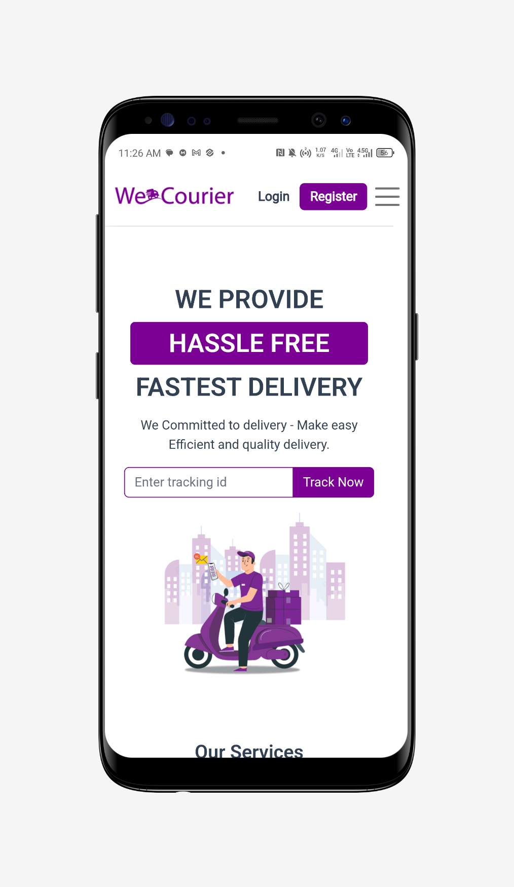 WeCourier - Shipping and Logistics Script