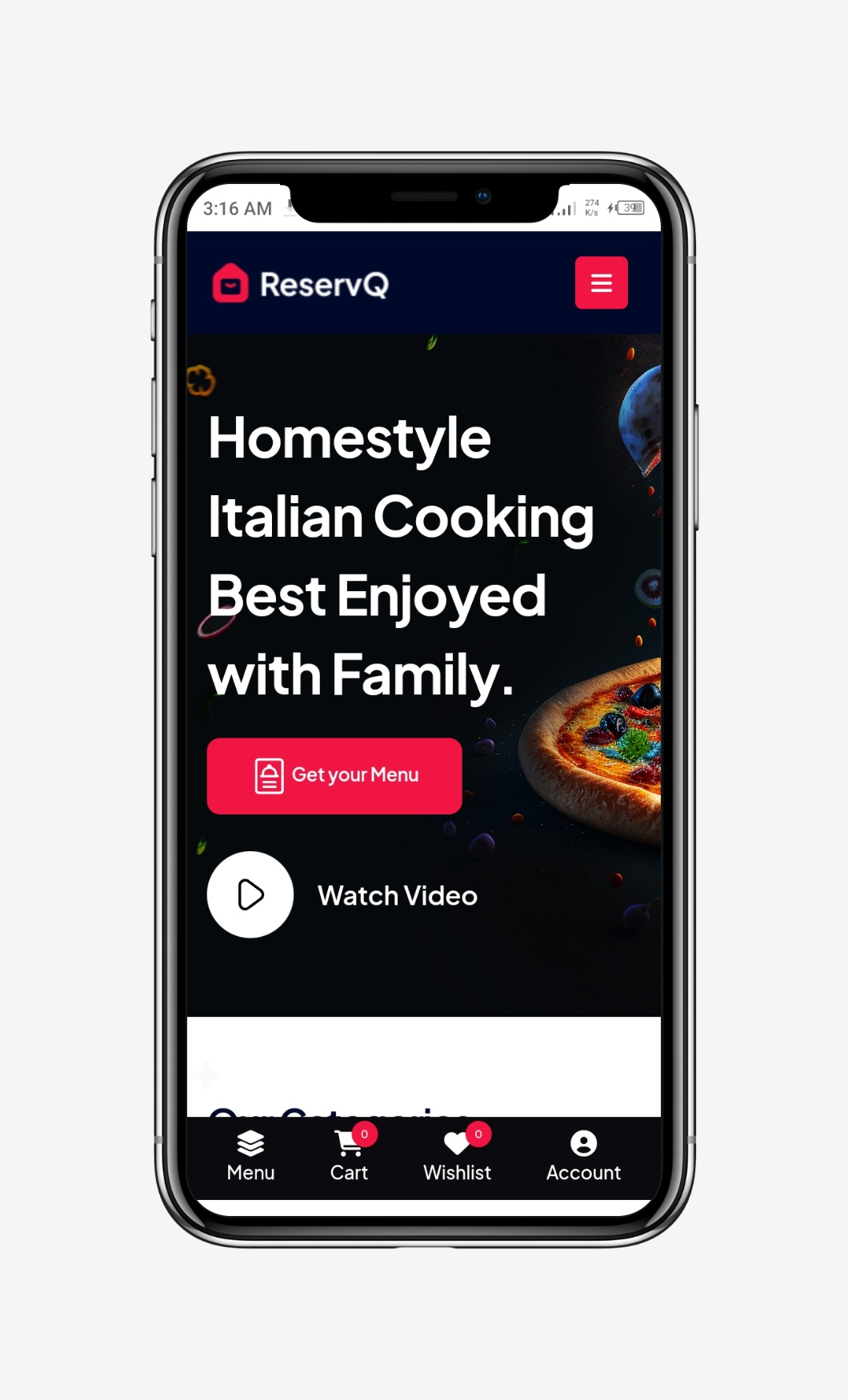 Reservq - Online Food Ordering Script