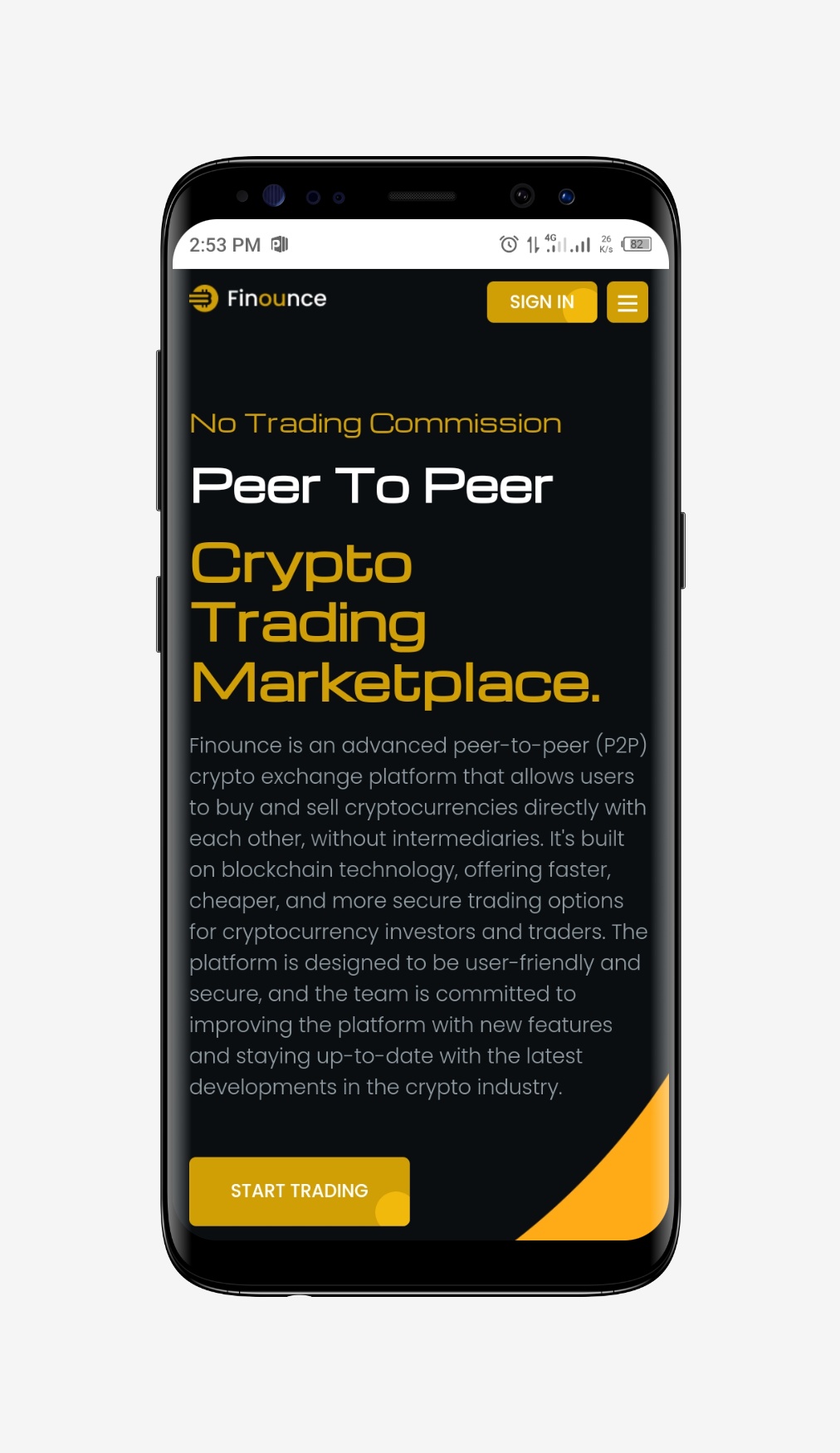 Finounce - P2P Crypto Exchange Script