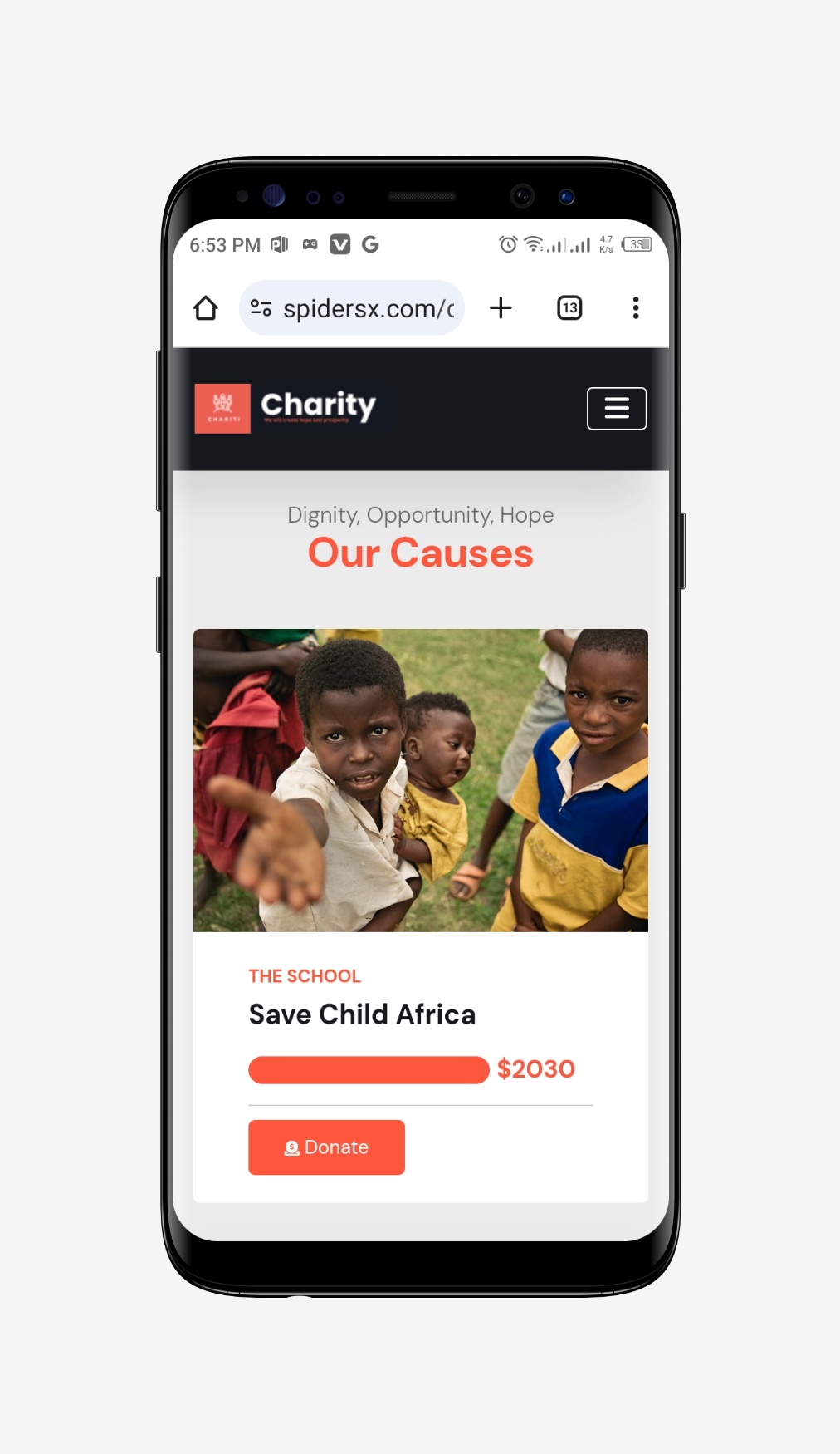 NGO - Charity and Donation Script