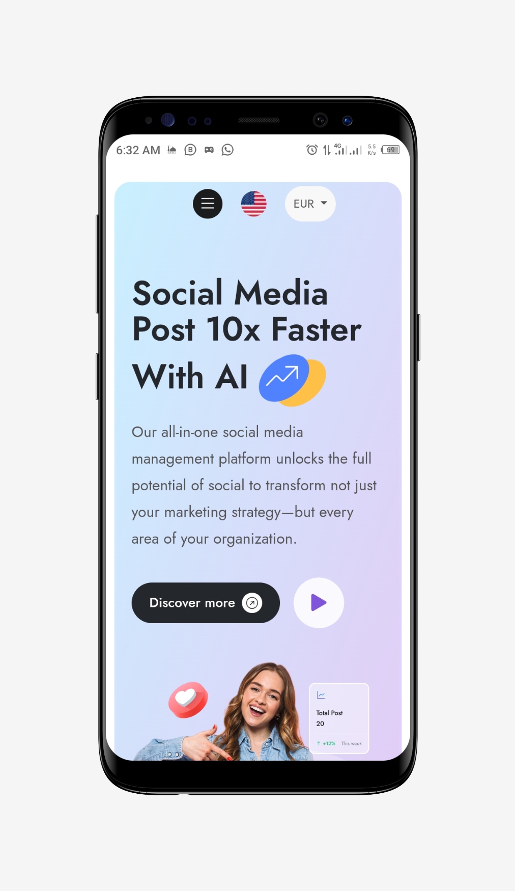 AI Social Media Management & Content Creation Script SaaS