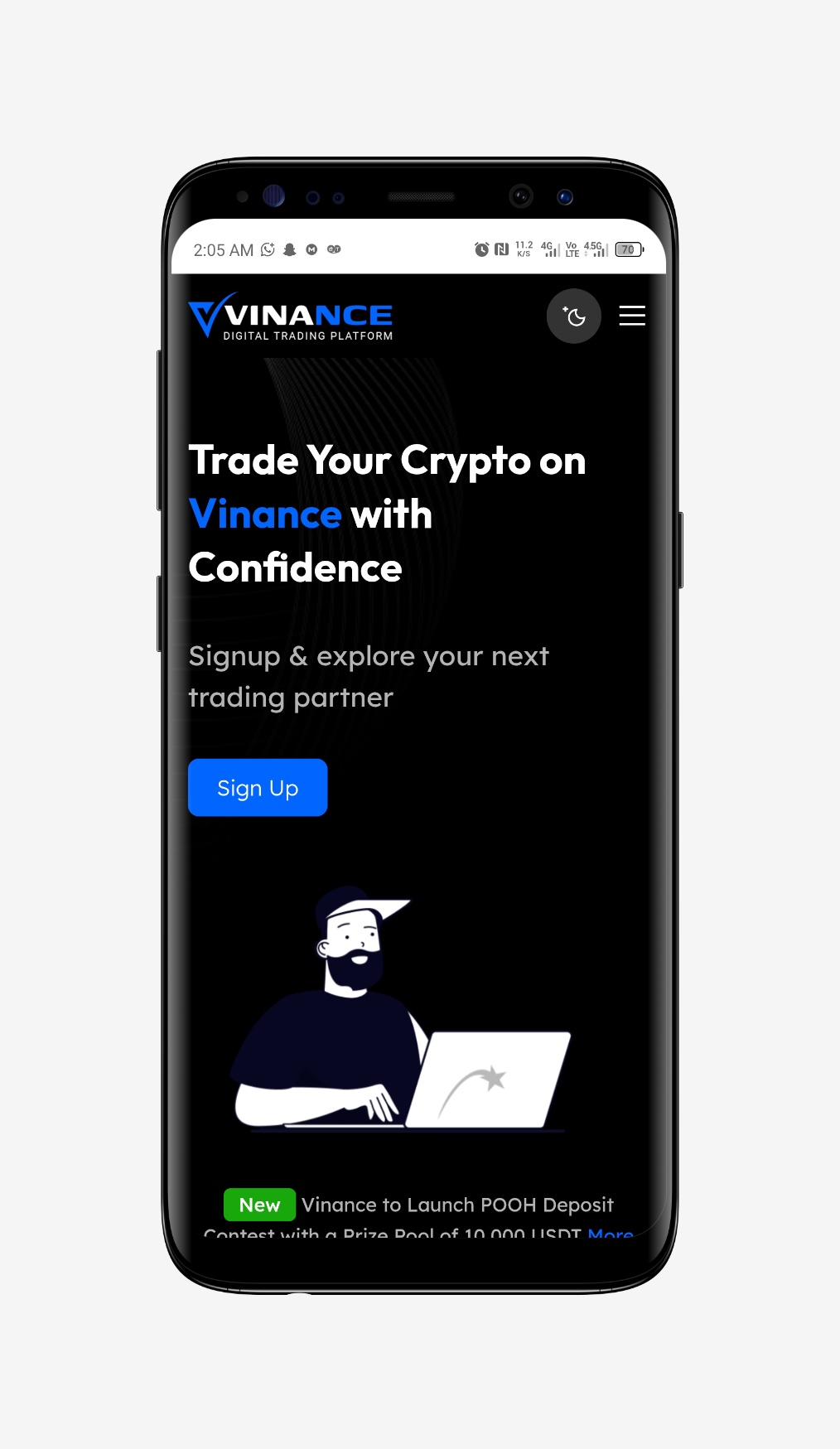 Vinance - Crypto Trading Script
